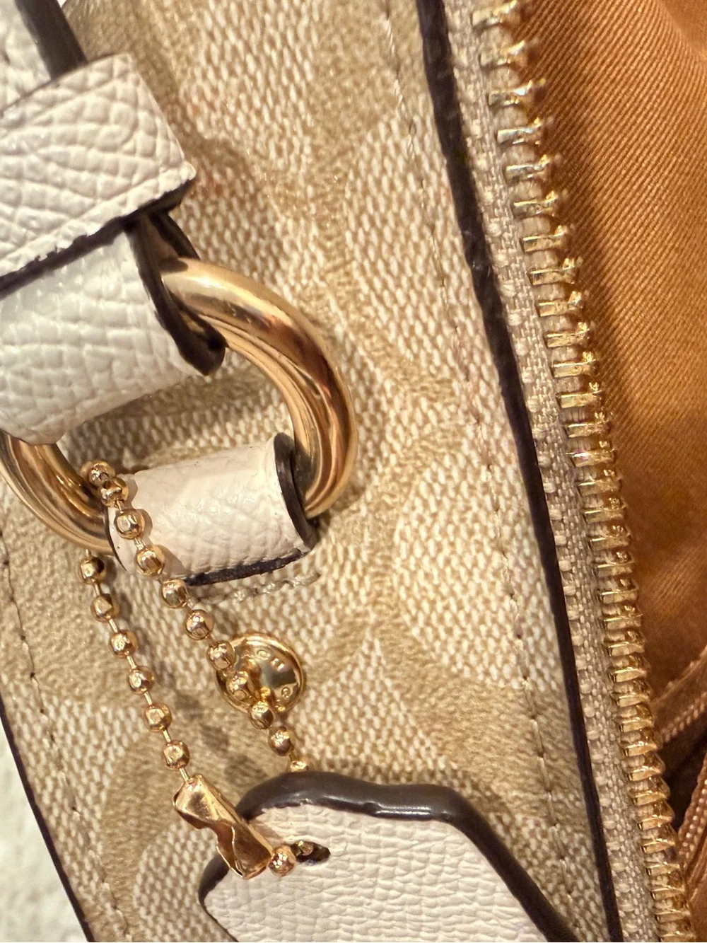 Coach Jordyn Leather Backpack with Gold Hardware